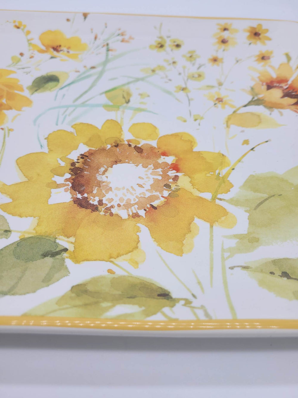 Sunflowers Forever Rectangular Serving Platter