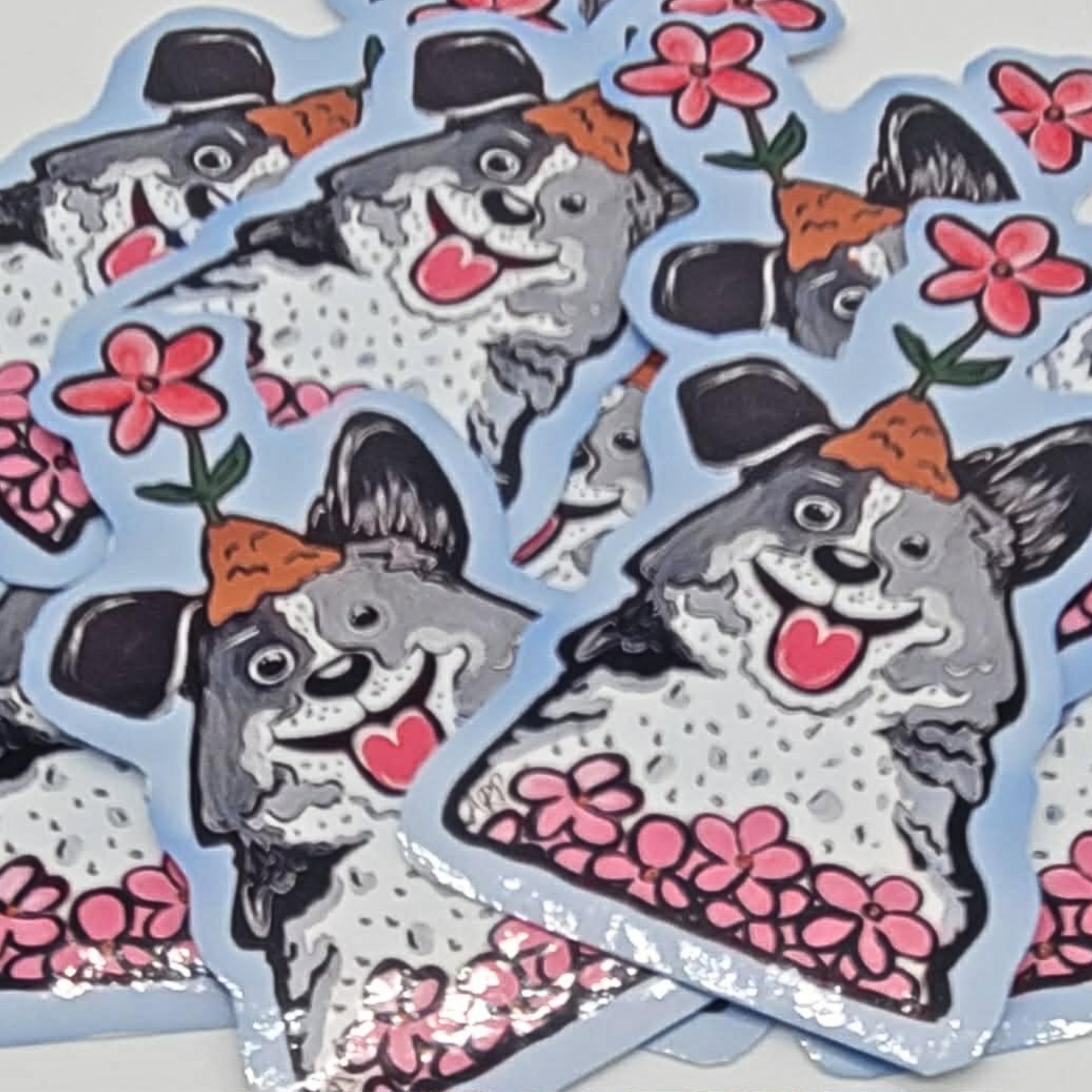 Flower Joey Waterproof Sticker