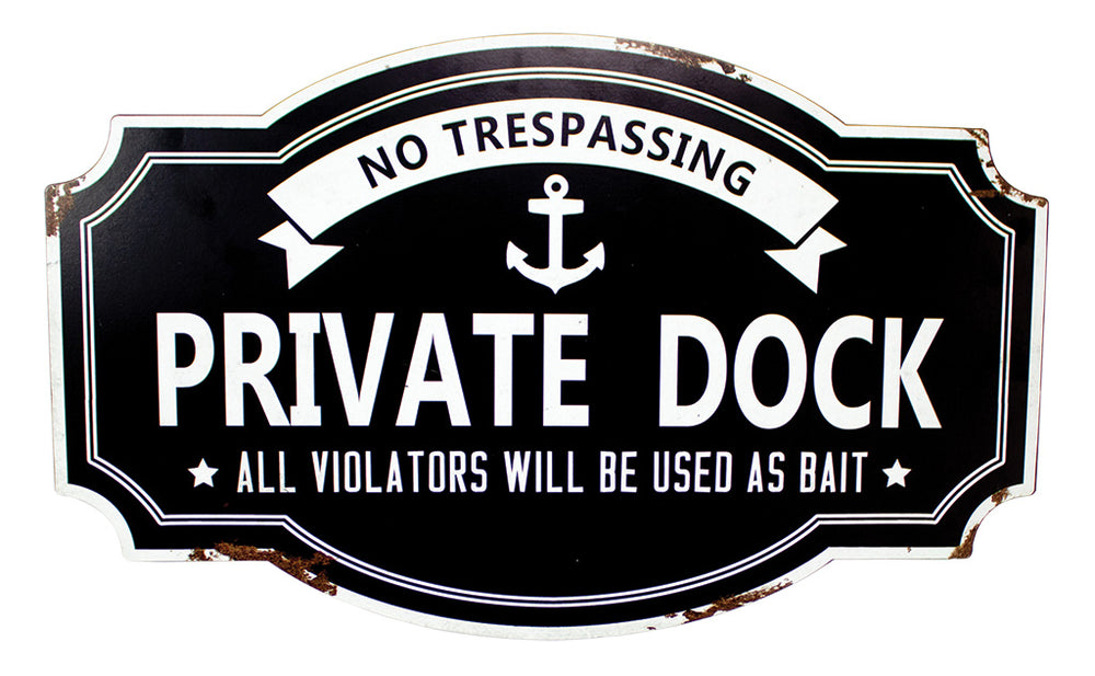 Private Dock Sign