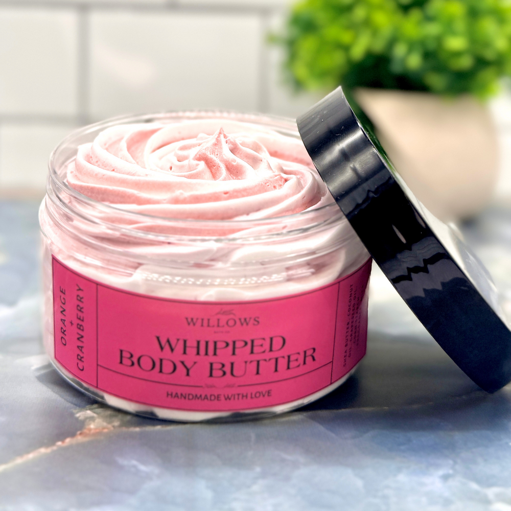 Willows ORANGE CRANBERRY Body Butter 8oz