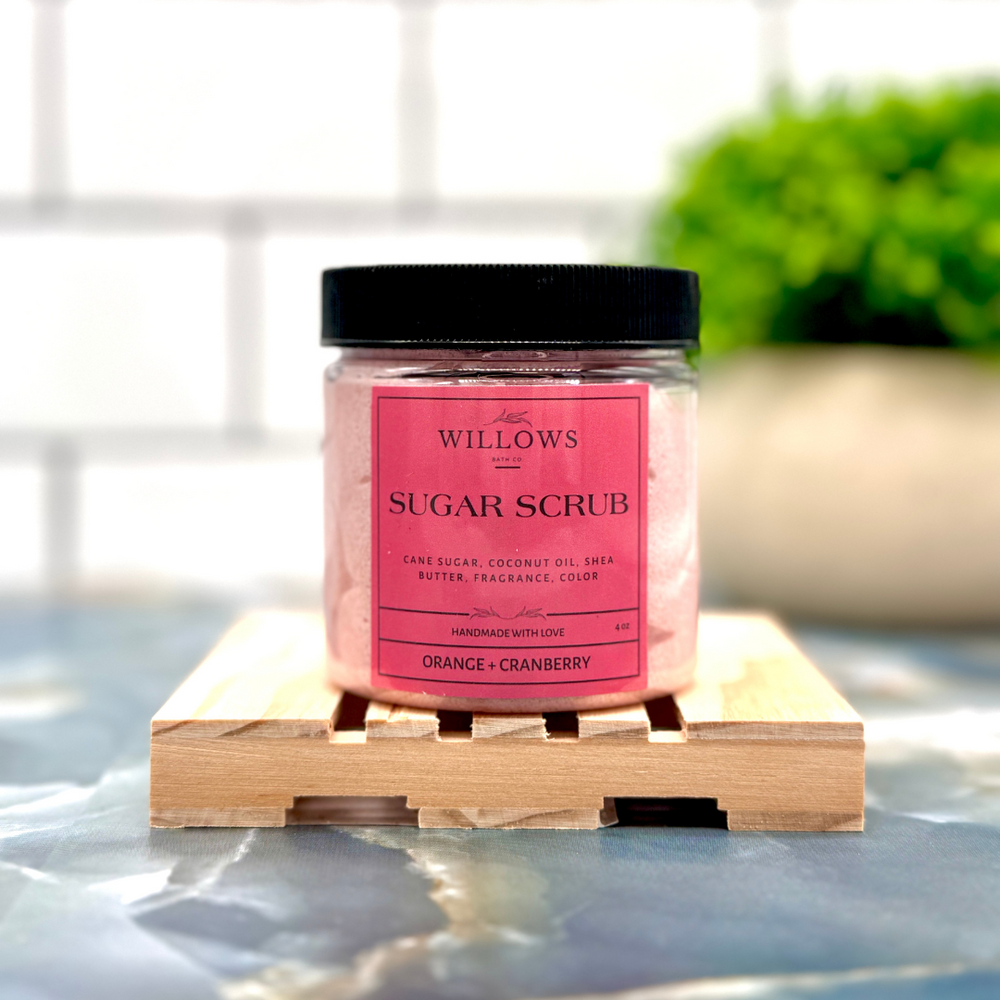 Willows ORANGE CRANBERRY Sugar Scrub 4oz