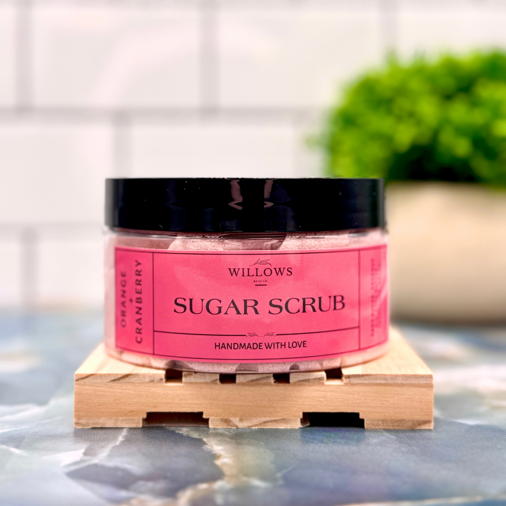 Willows ORANGE CRANBERRY Sugar Scrub 8oz