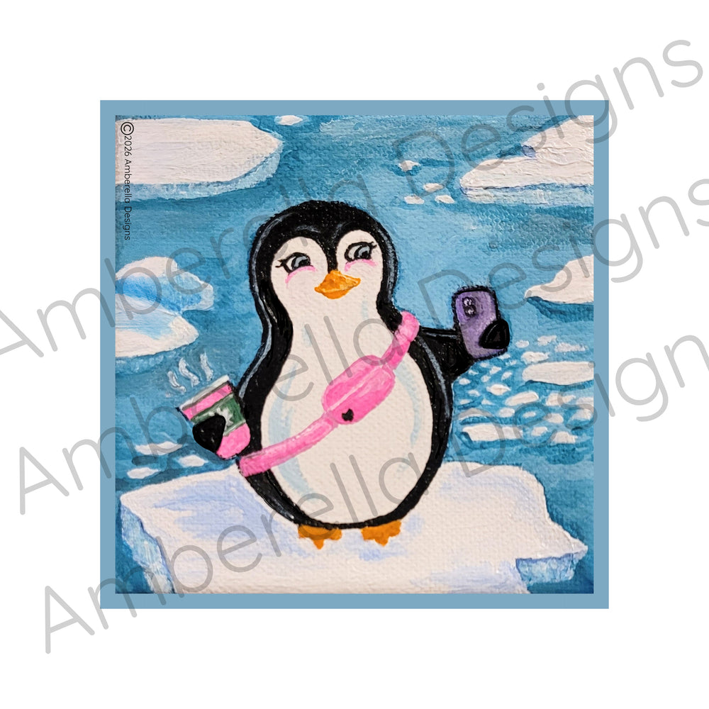 Social Penguin Sticker