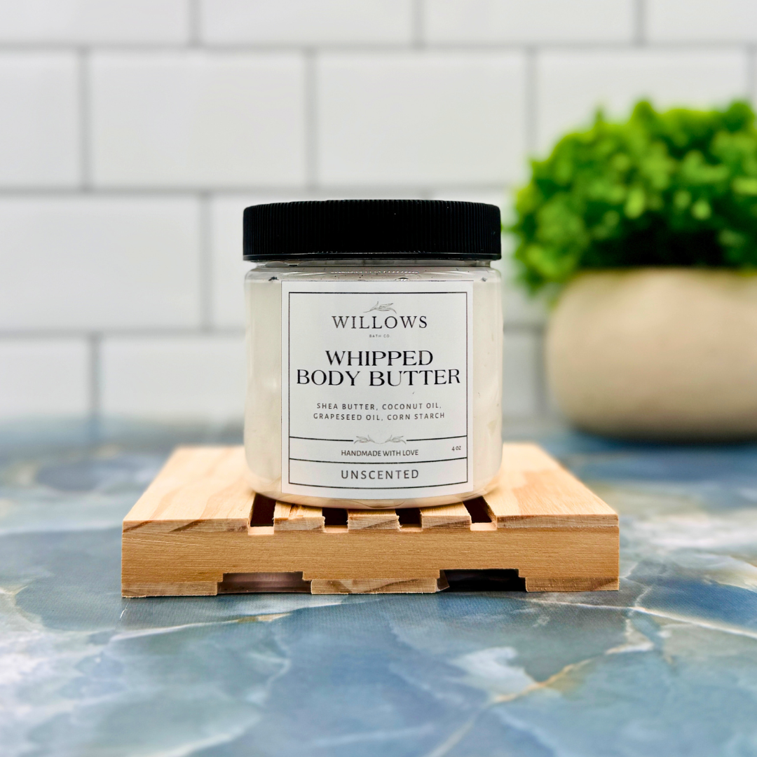Willows UNSCENTED Whipped Body Butter 4oz
