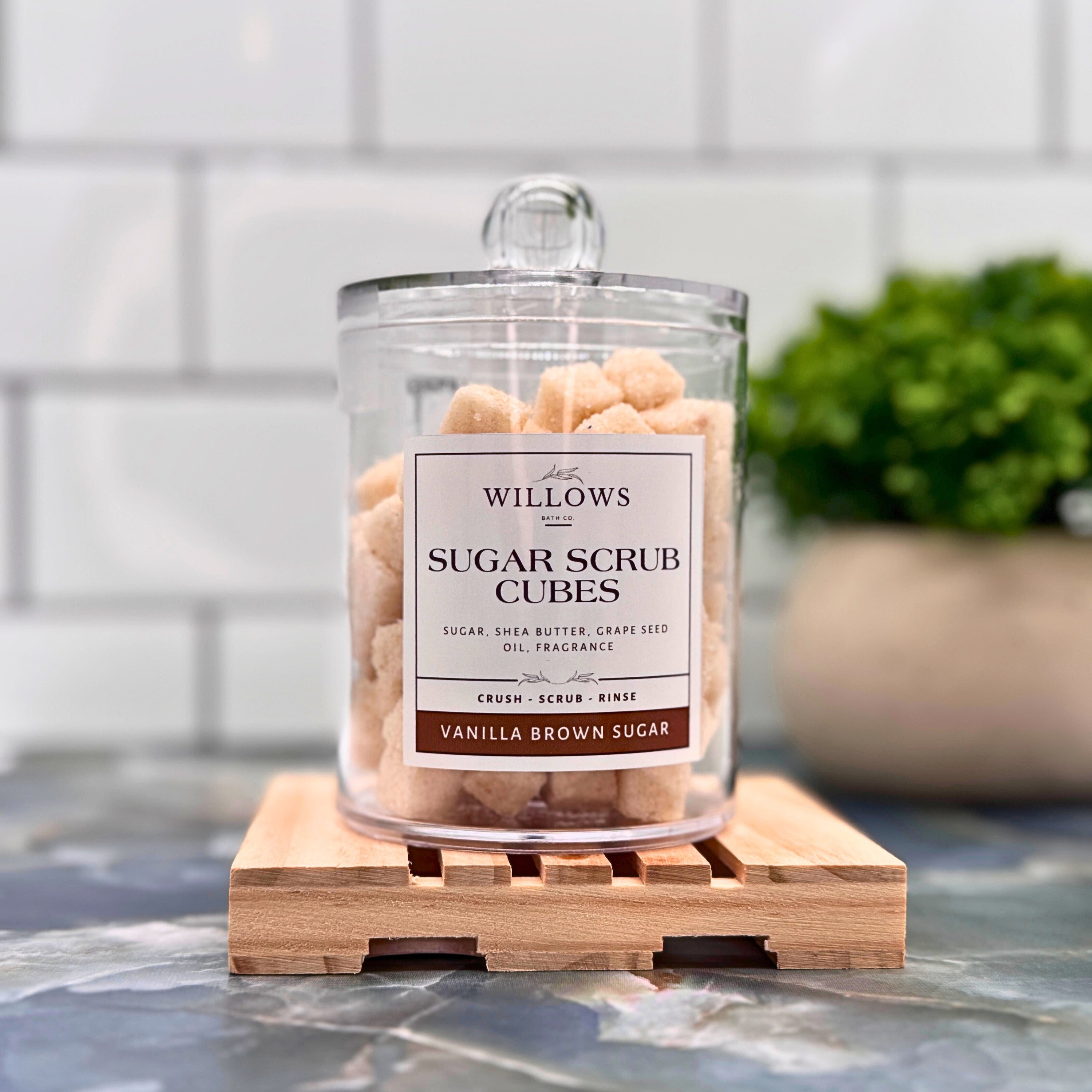 Willows Sugar Scrub Cubes VANILLA BROWN SUGAR