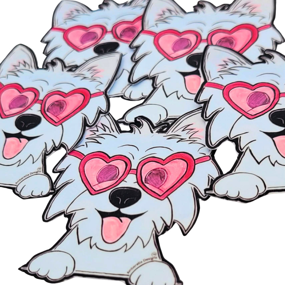 Westie Love Mini Sticker