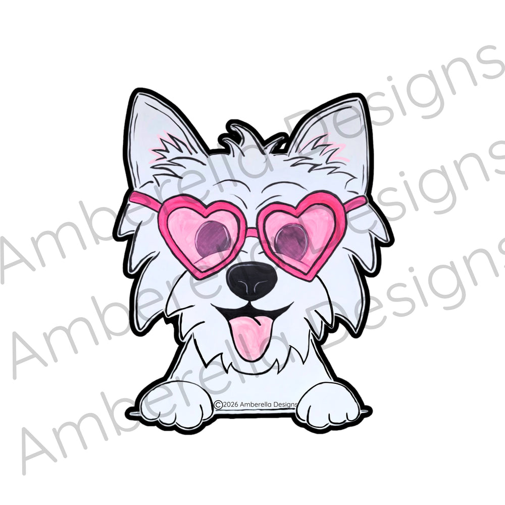 Westie Love Mini Sticker