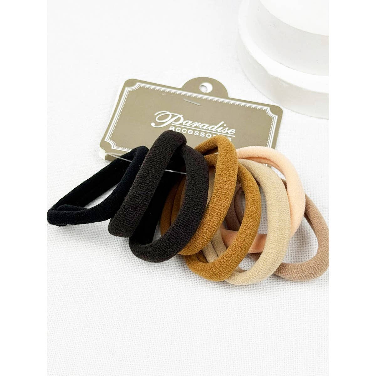 Black and Brown Shades Multicolor Elastic Hair Tie