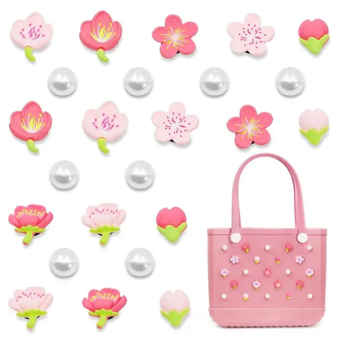 24 pcs Flower Beach Bag Bits Set