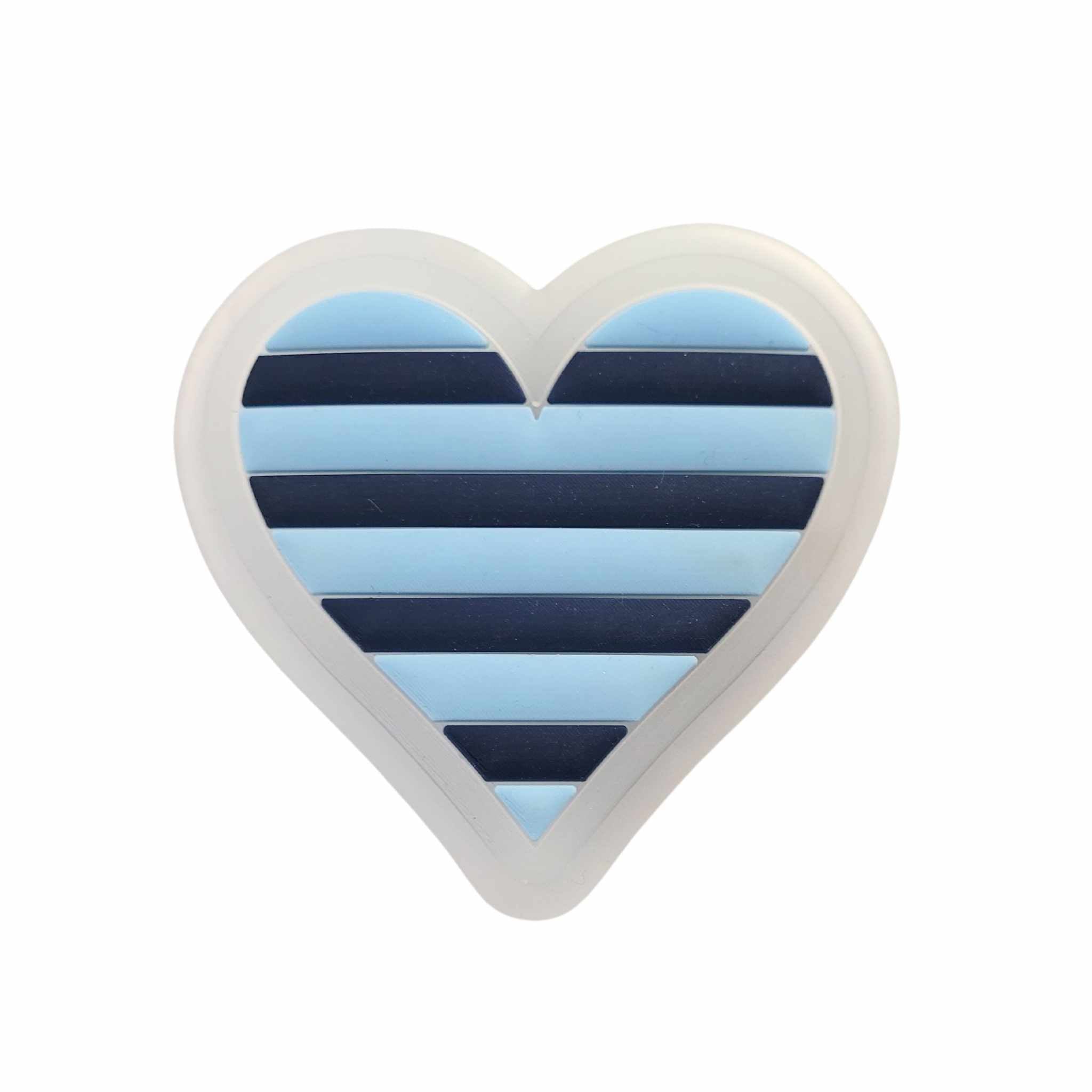 Stripe Heart Beach Bag Bit