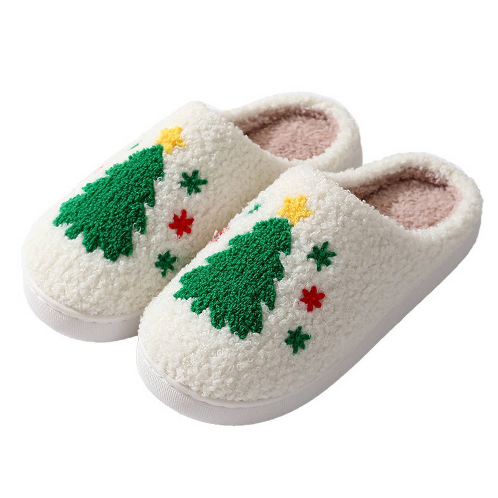 CHRISTMAS TREE WARM COTTON SLIPPERS