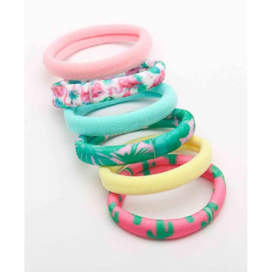 Tropical Print Hair Tie Set