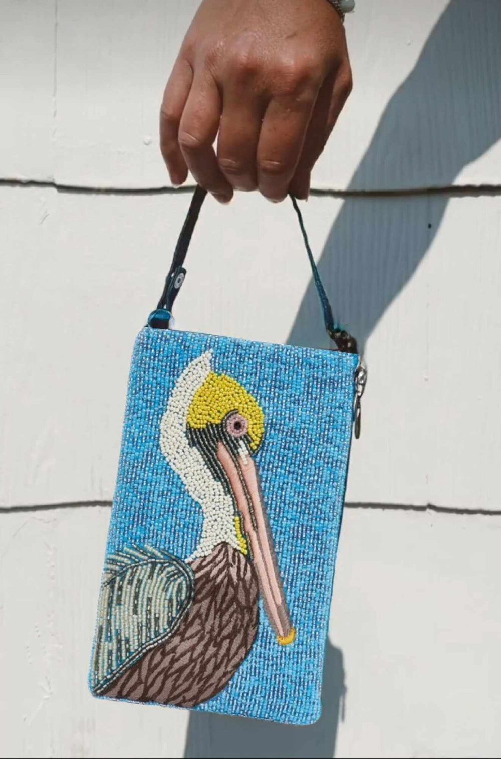 Pelican Beaded Club Bag