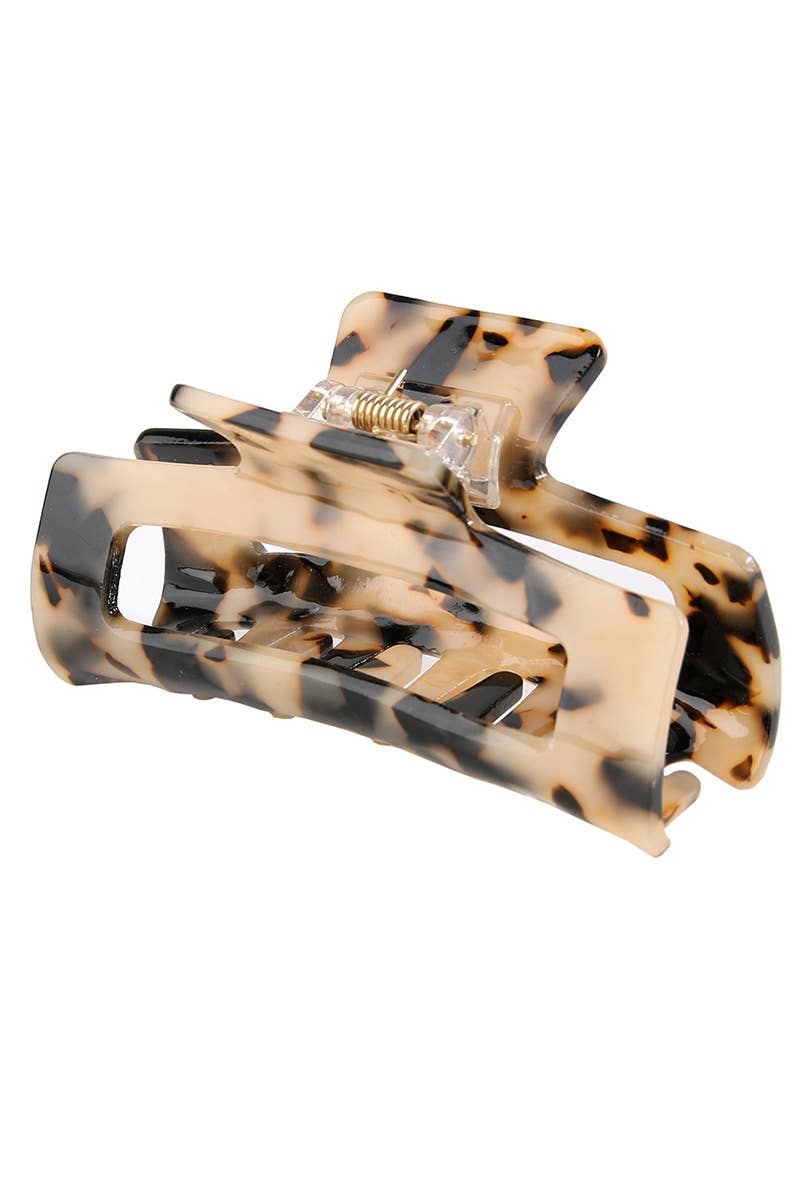 3.22" Tortoise Shell Hair Claw Clip