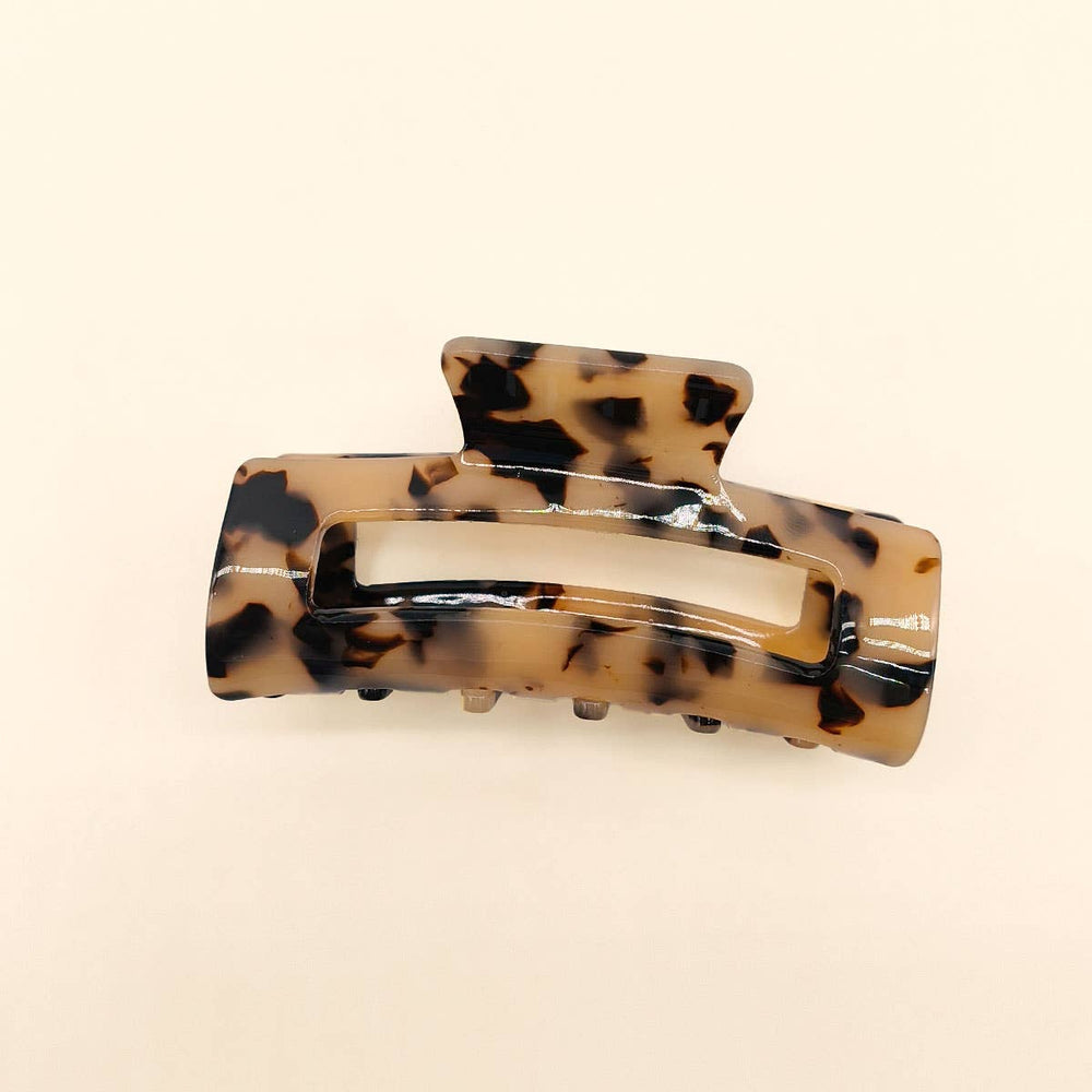 3.22" Tortoise Shell Hair Claw Clip
