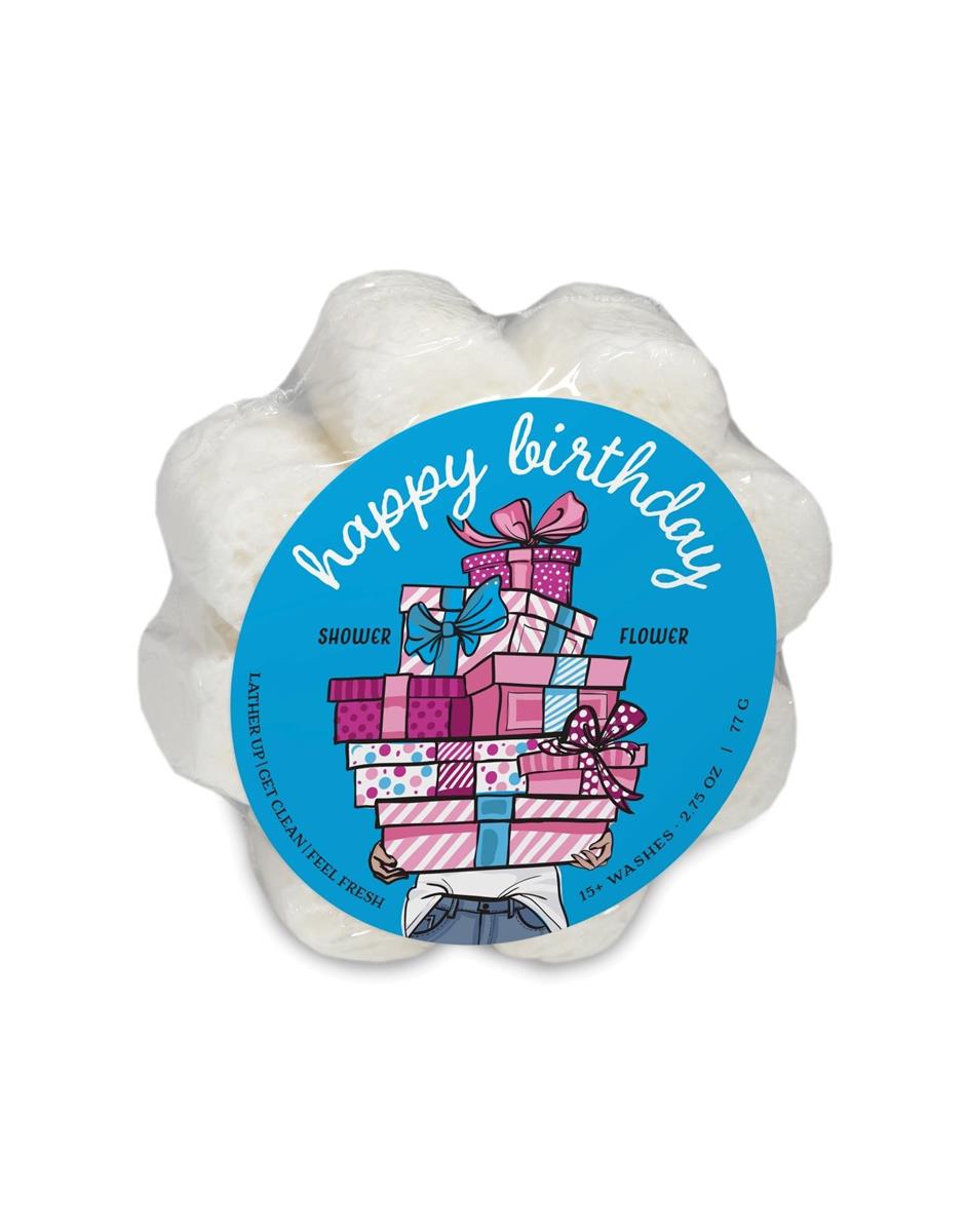 Caren Original Shower Sponge HAPPY BIRTHDAY (Seaside)