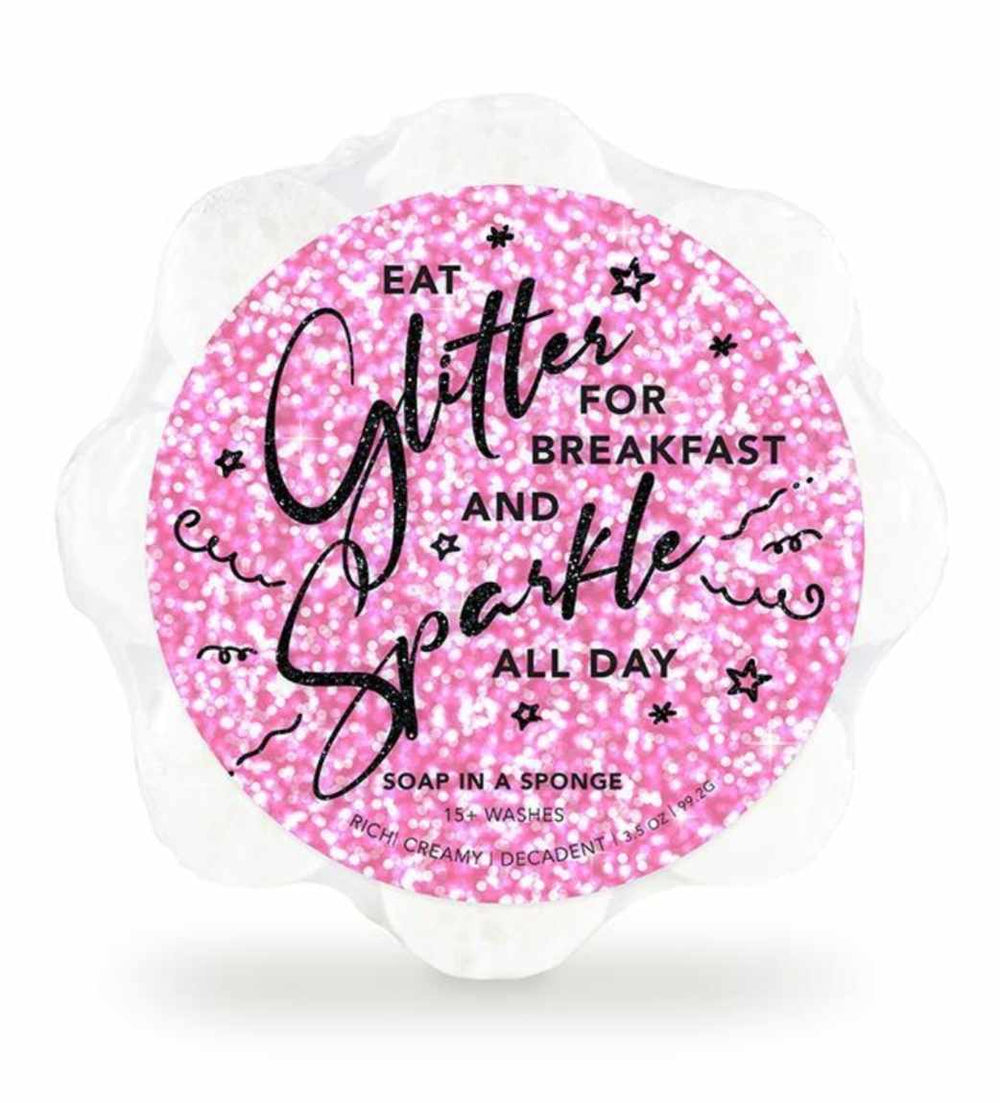 Caren Eat Glitter And Sparkle All Day Shower Sponge