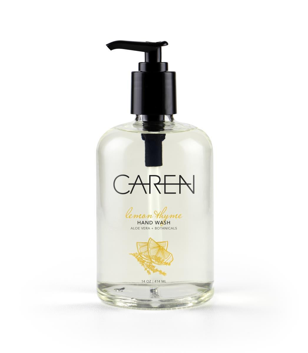 Caren Hand Wash - Lemon Thyme - 14 oz Glass Bottle