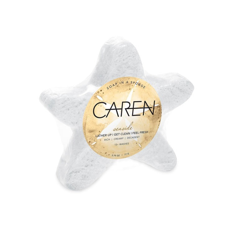 Caren Seaside White Starfish Shower Sponge