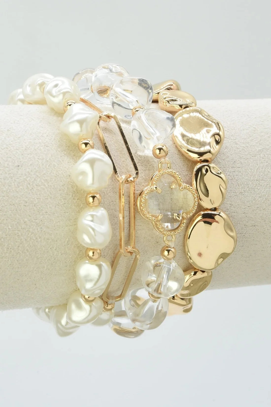 Pearl and Glass Bracelet