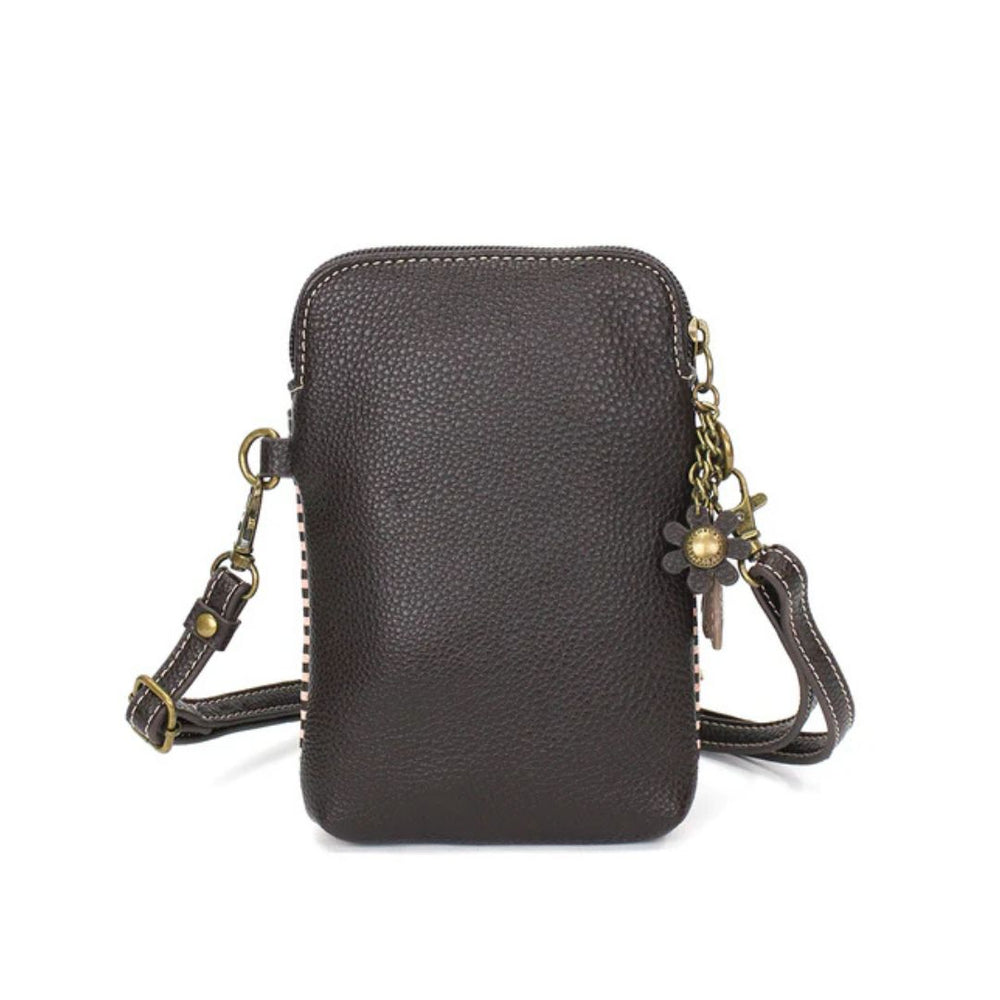 CHALA CELLPHONE XBODY POODLE - BURGUNDY STRIPE