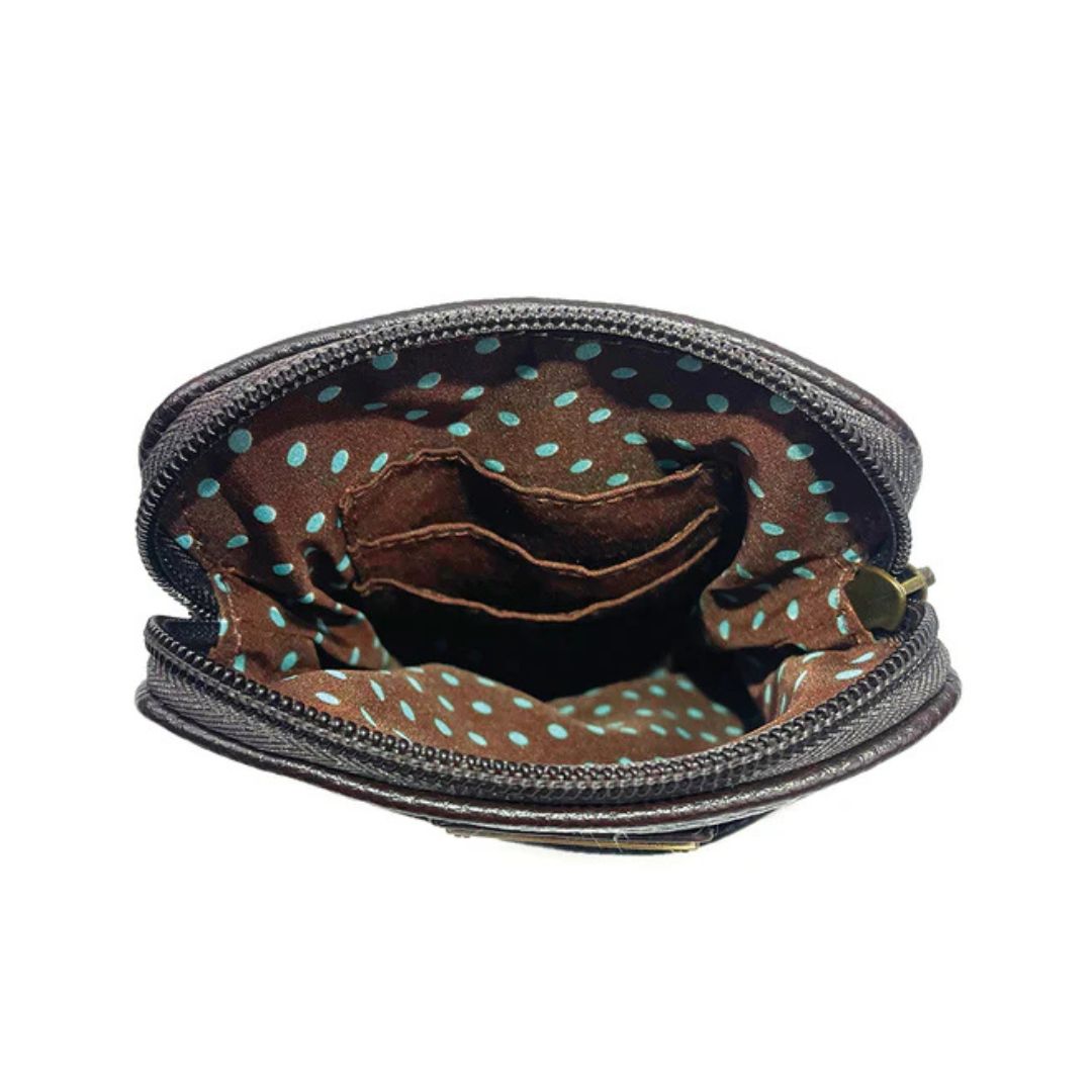 CHALA CELLPHONE XBODY POODLE - BURGUNDY STRIPE