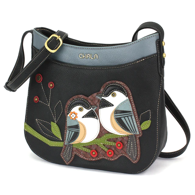 Crescent Crossbody Chickadee Black