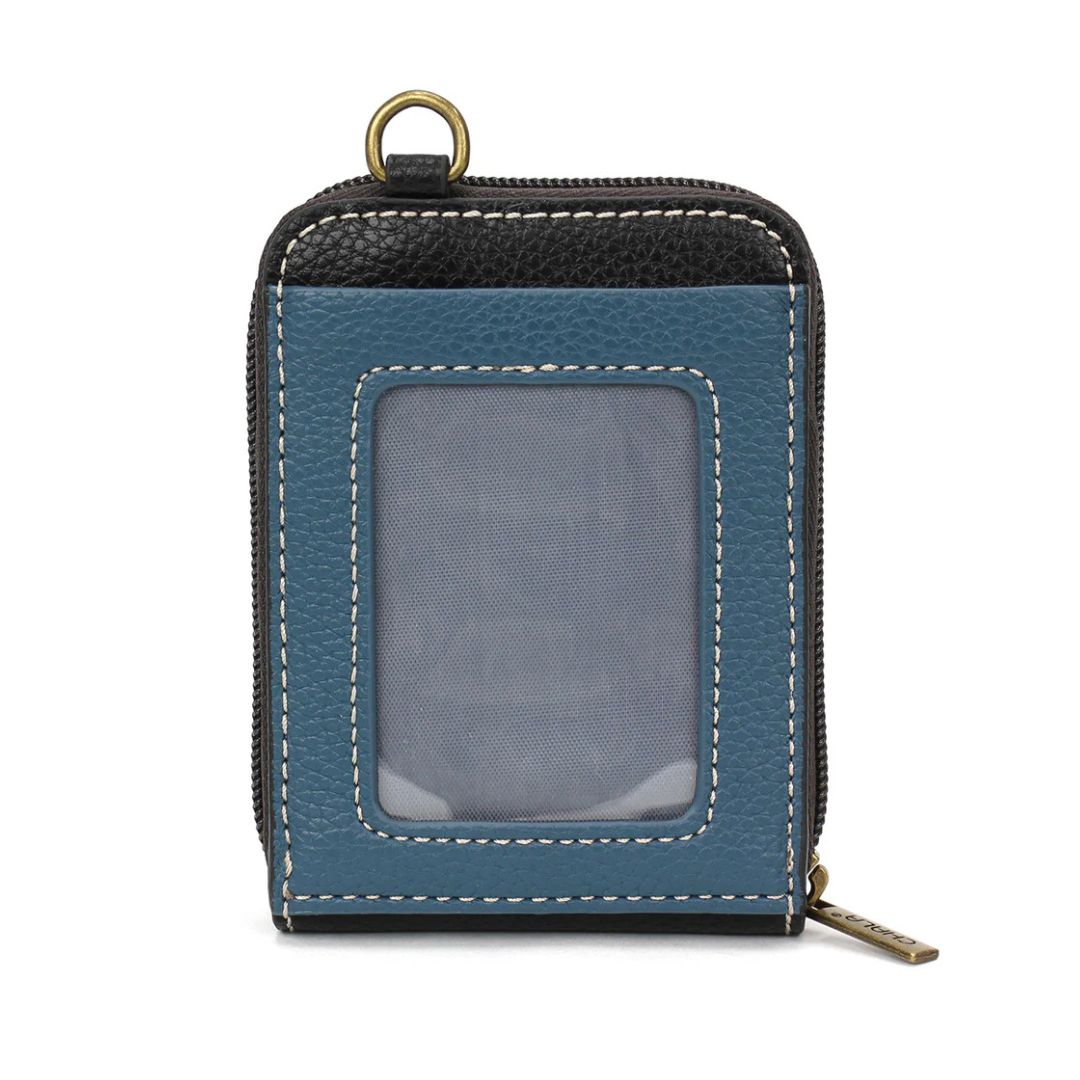 Cute-C - Credit Card Holder / Wallet Wristlet – Blue Butterfly