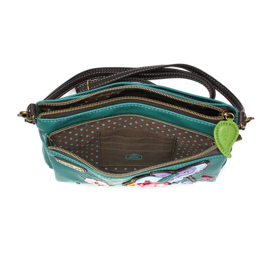 Chala Deluxe Crossbody - Hummingbird A-Turquoise