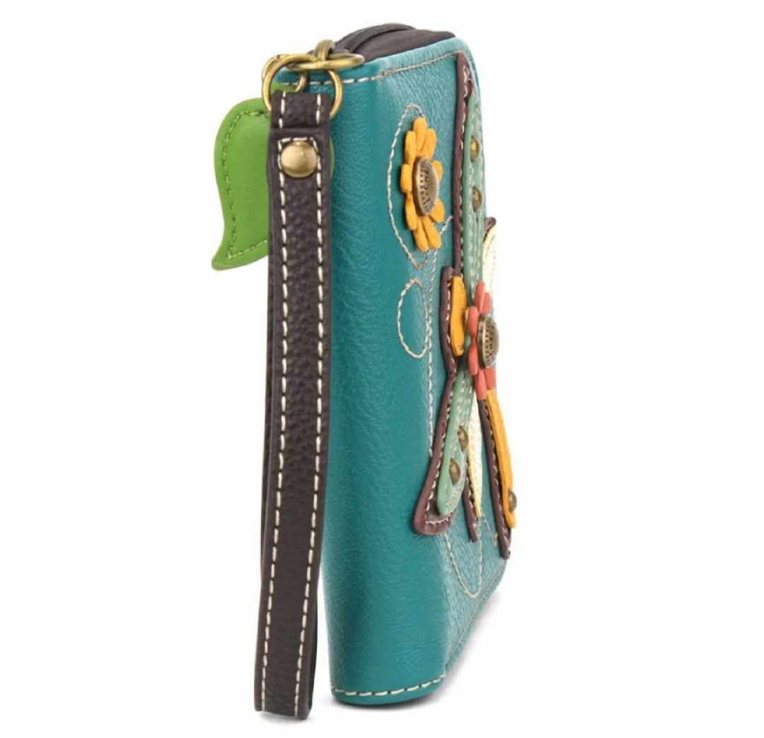 Chala Zip Around Wallet - Dragonfly (Turquoise)