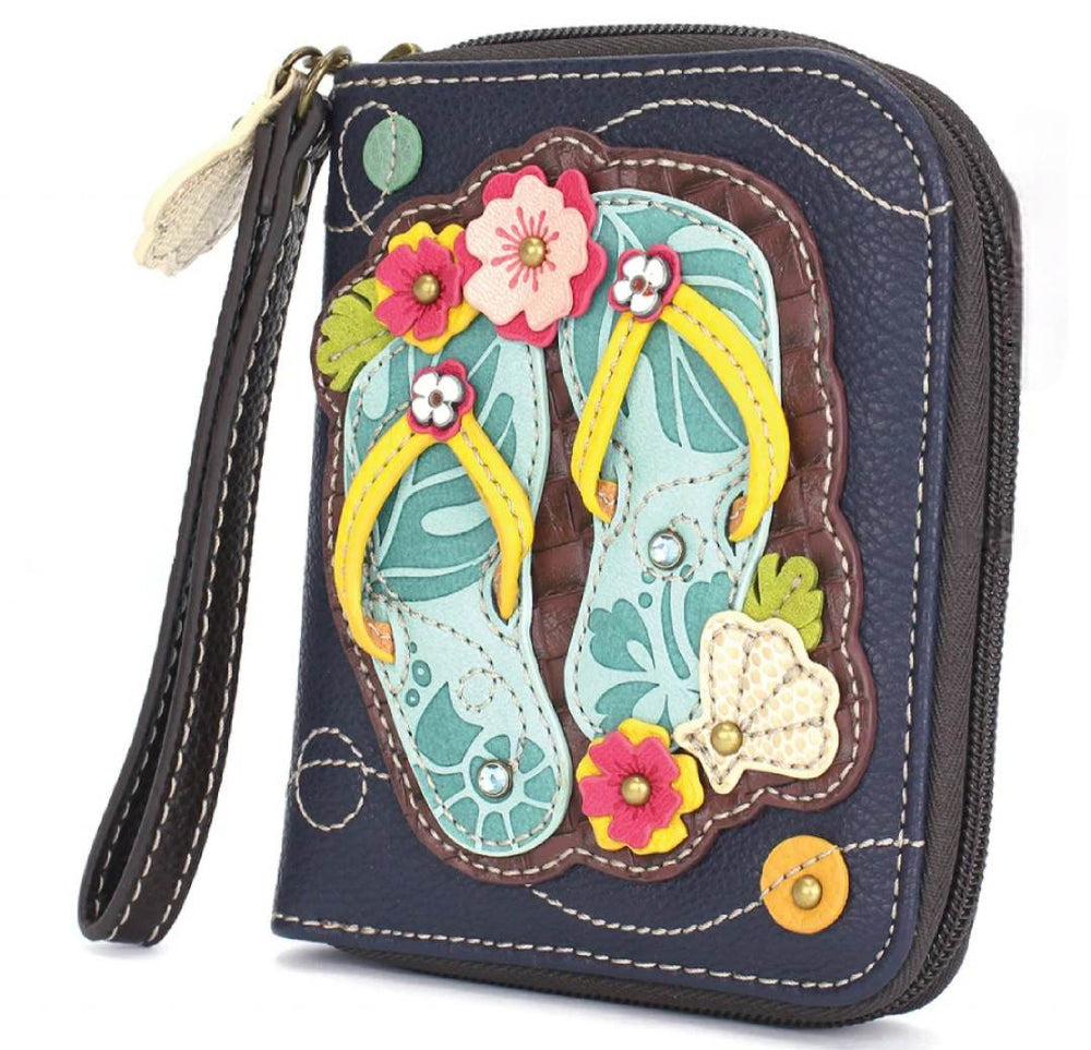 CHALA ZIP AROUND WALLET FLIP FLOP