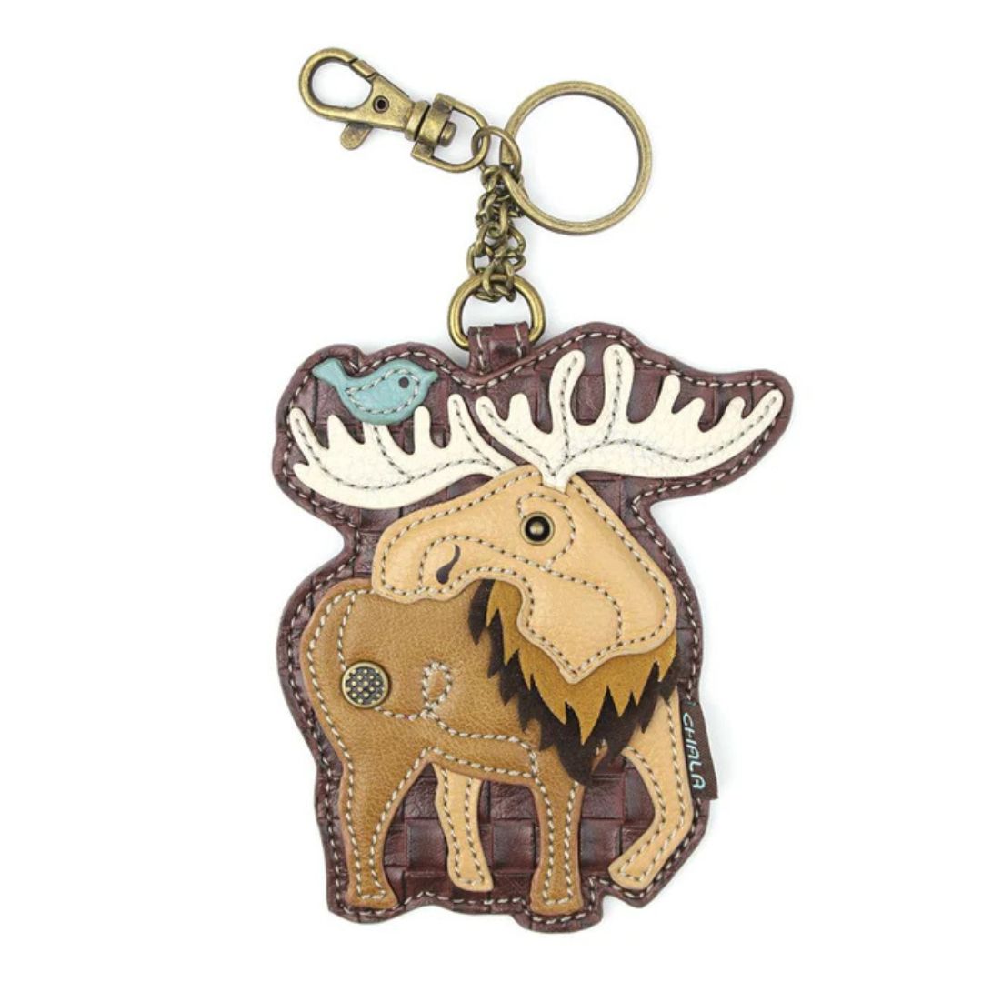 Chala Key Fob/Coin Purse - Moose