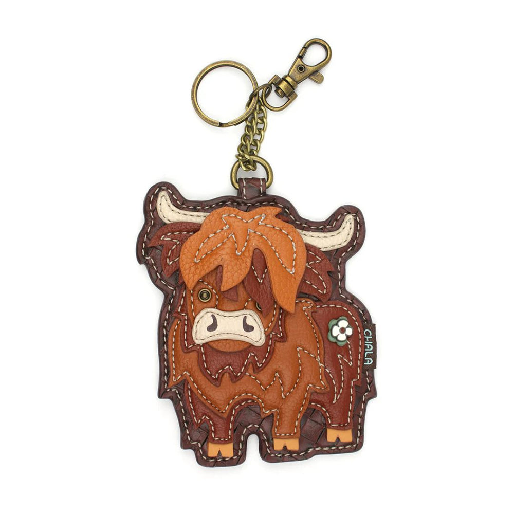 Chala Key Fob/Coin Purse - Highland Cow