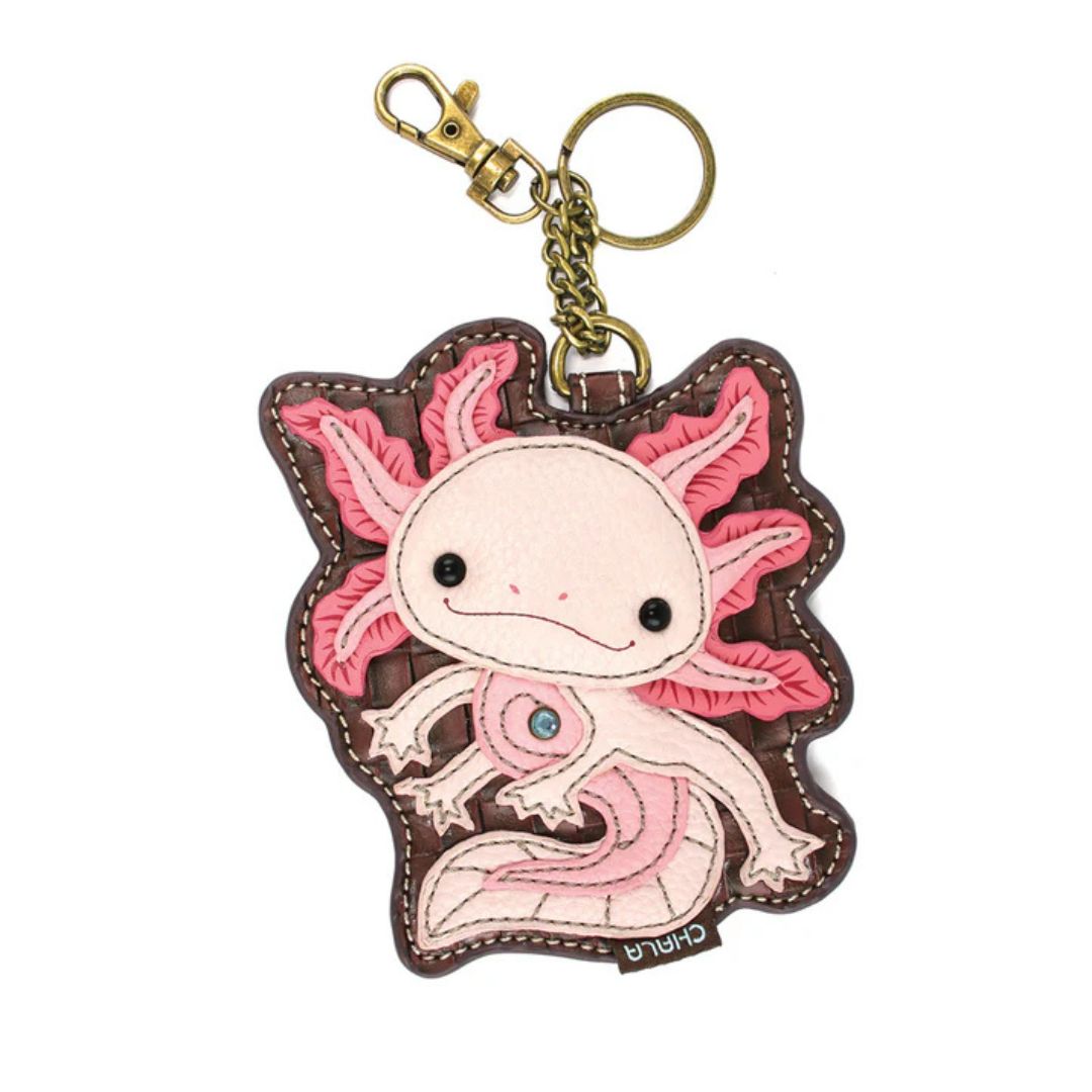 Chala Key Fob/Coin Purse - Axolotl