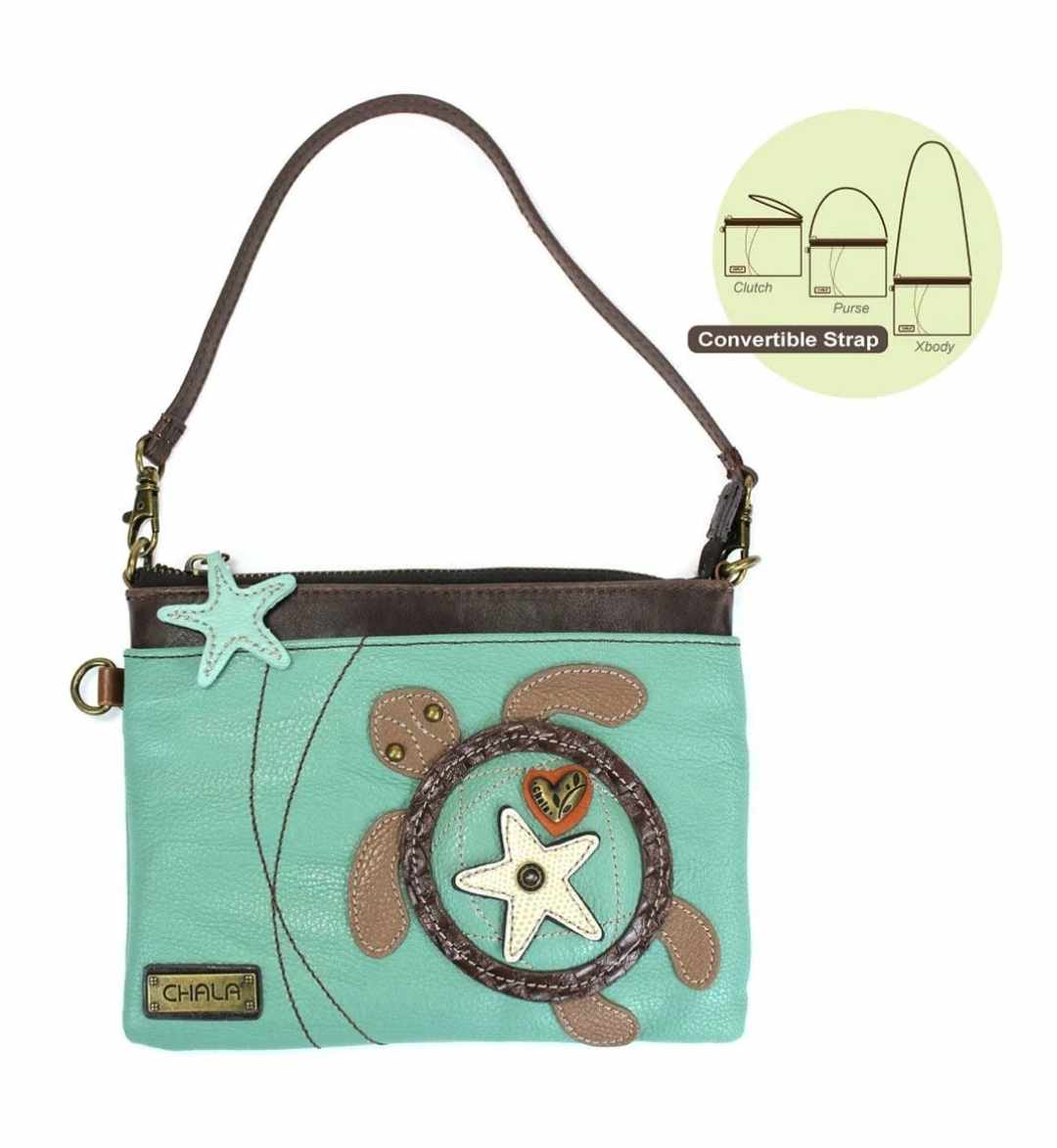 Chala Mini Crossbody - Sea Turtle (Teal)