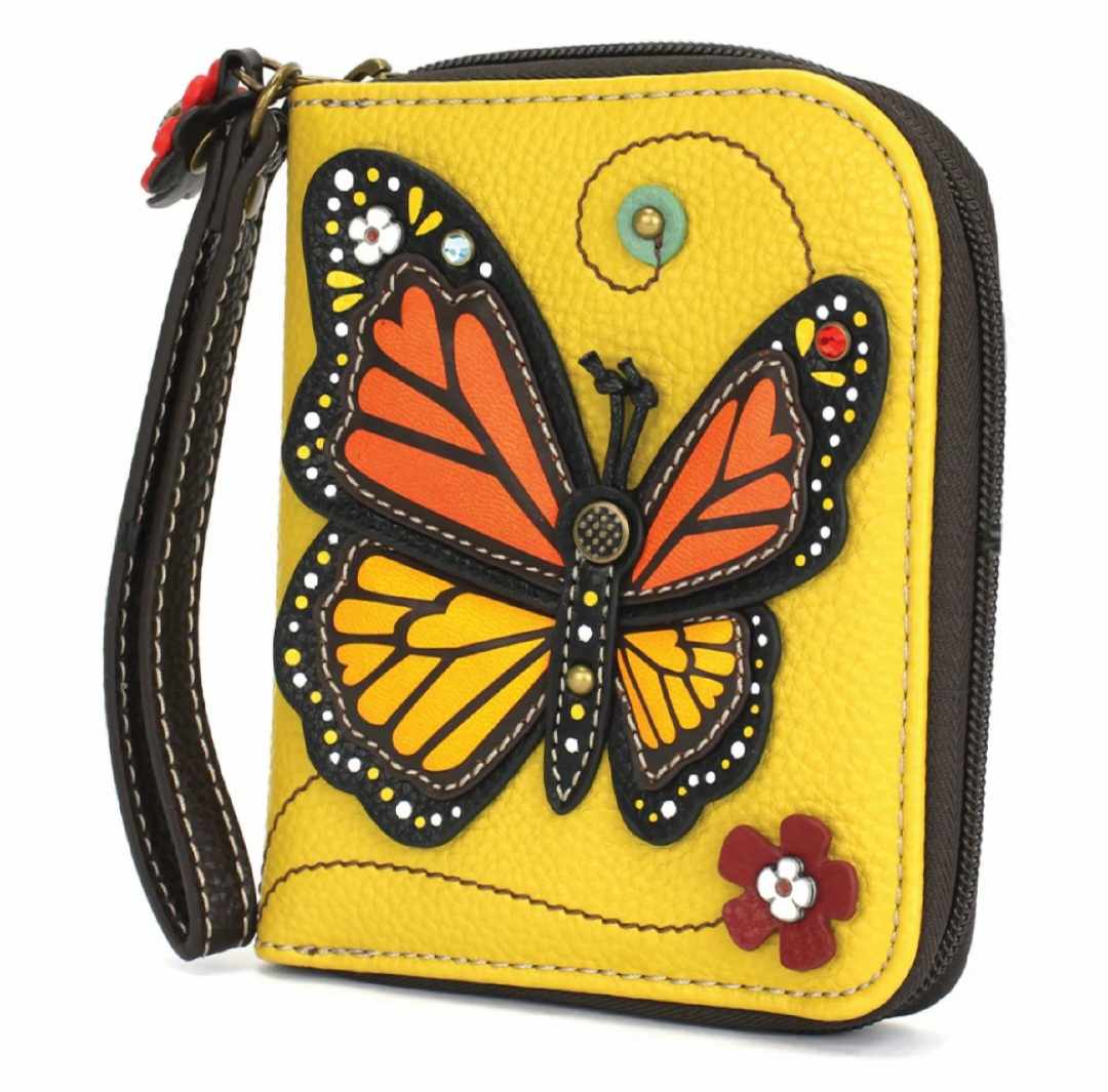 Chala Zip Around Wallet - Monarch Butterfly