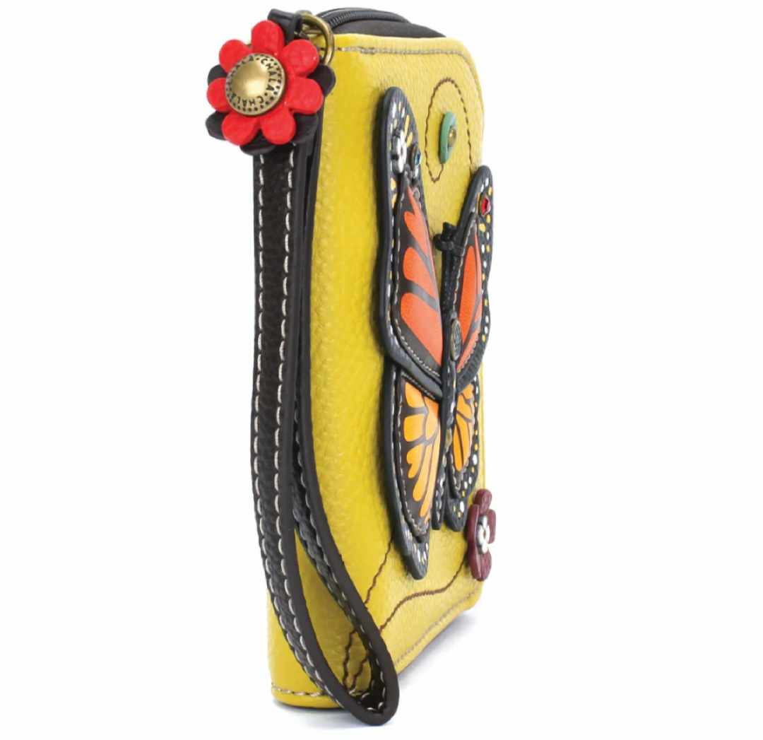 Chala Zip Around Wallet - Monarch Butterfly