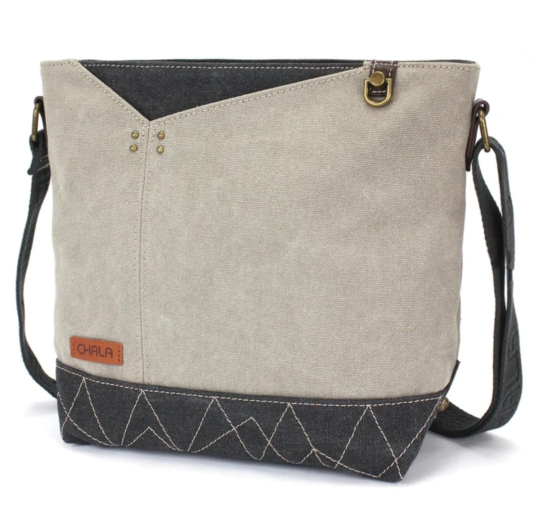 Chala Prism Crossbody Mushrooms Gray