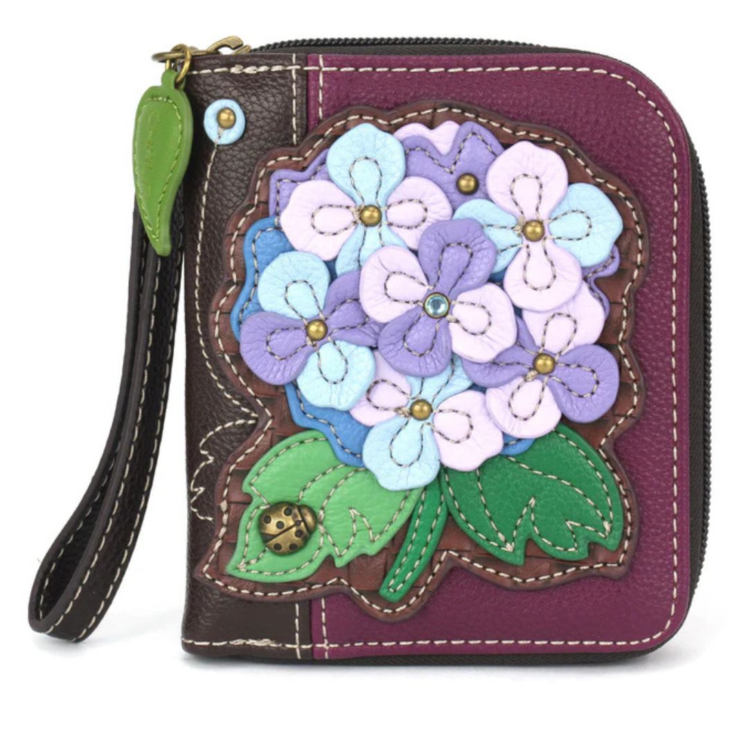 CHALA ZIP AROUND WALLET HYDRANGEA - PURPLE