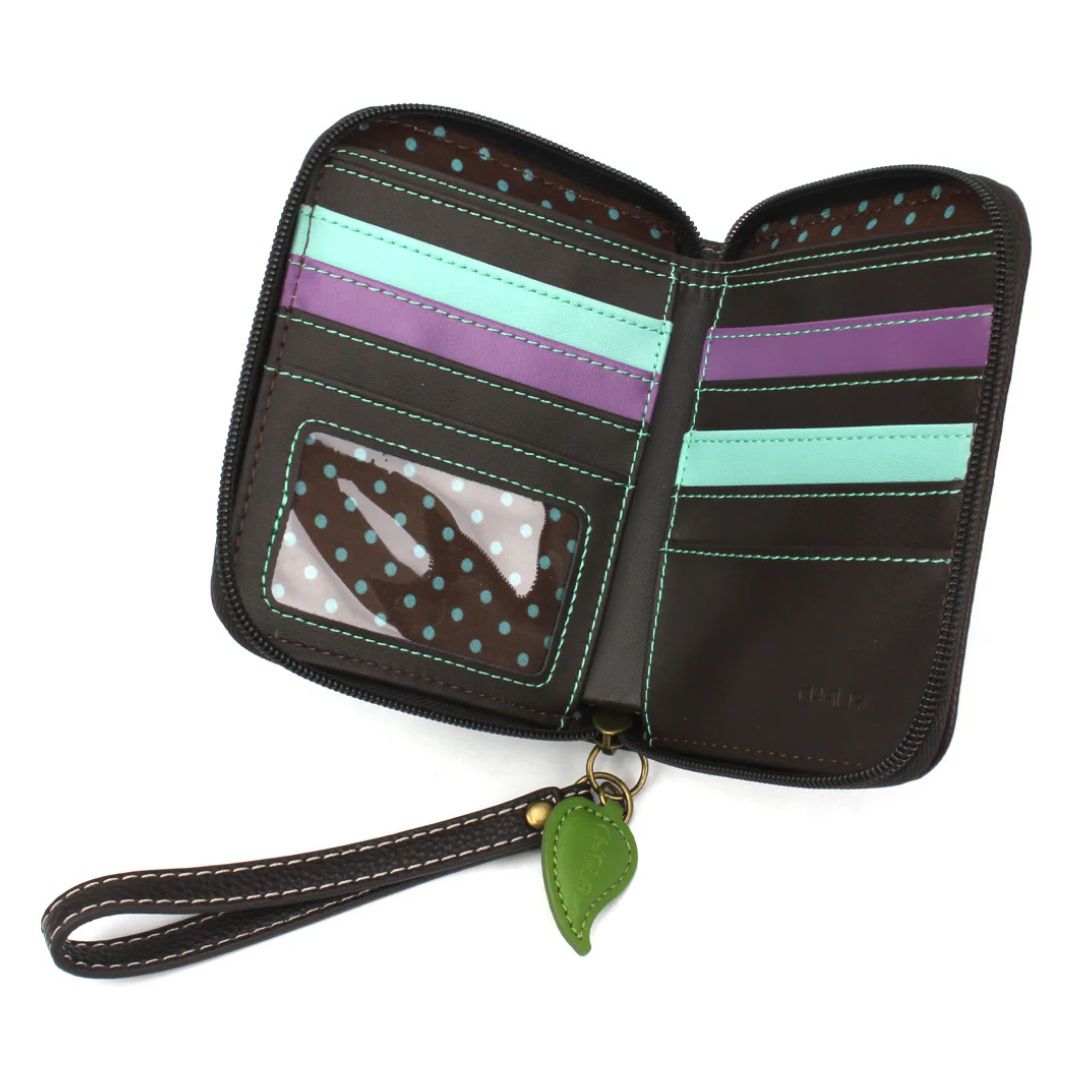 CHALA ZIP AROUND WALLET HYDRANGEA - PURPLE