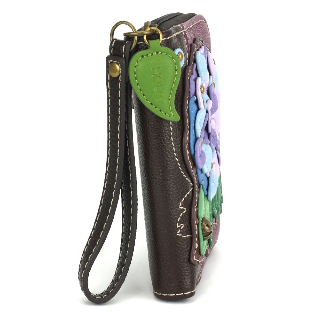 CHALA ZIP AROUND WALLET HYDRANGEA - PURPLE