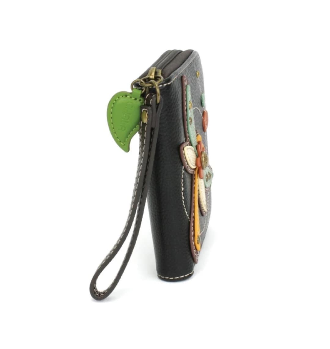 Chala Zip Around Wallet - Dragonfly (Black)