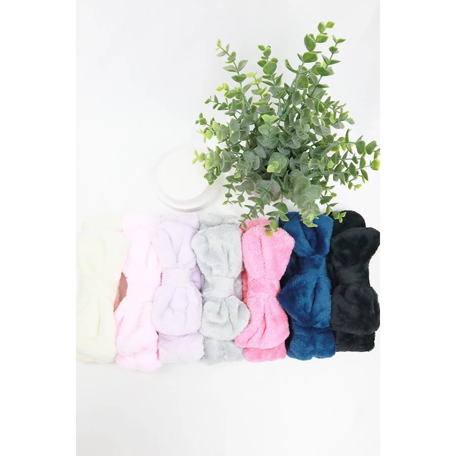 Solid Beauty Spa Bow Headband