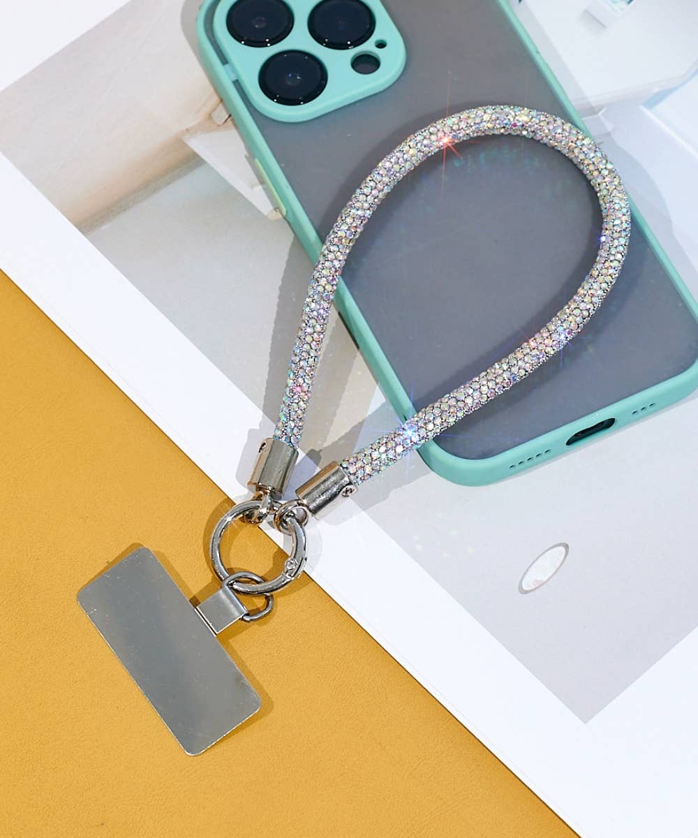 Rhinestone Wrist Strap Phone Holder