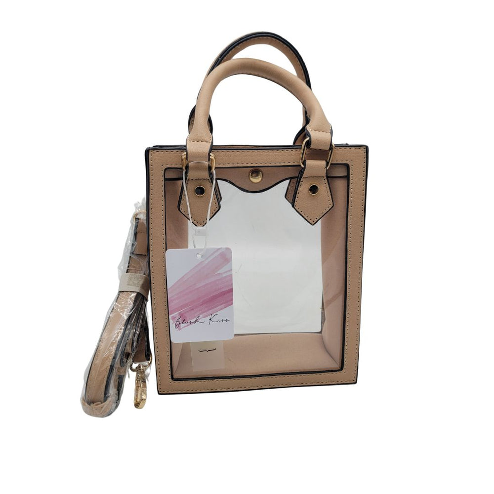 Elise Vegan Clear Rectangle Crossbody