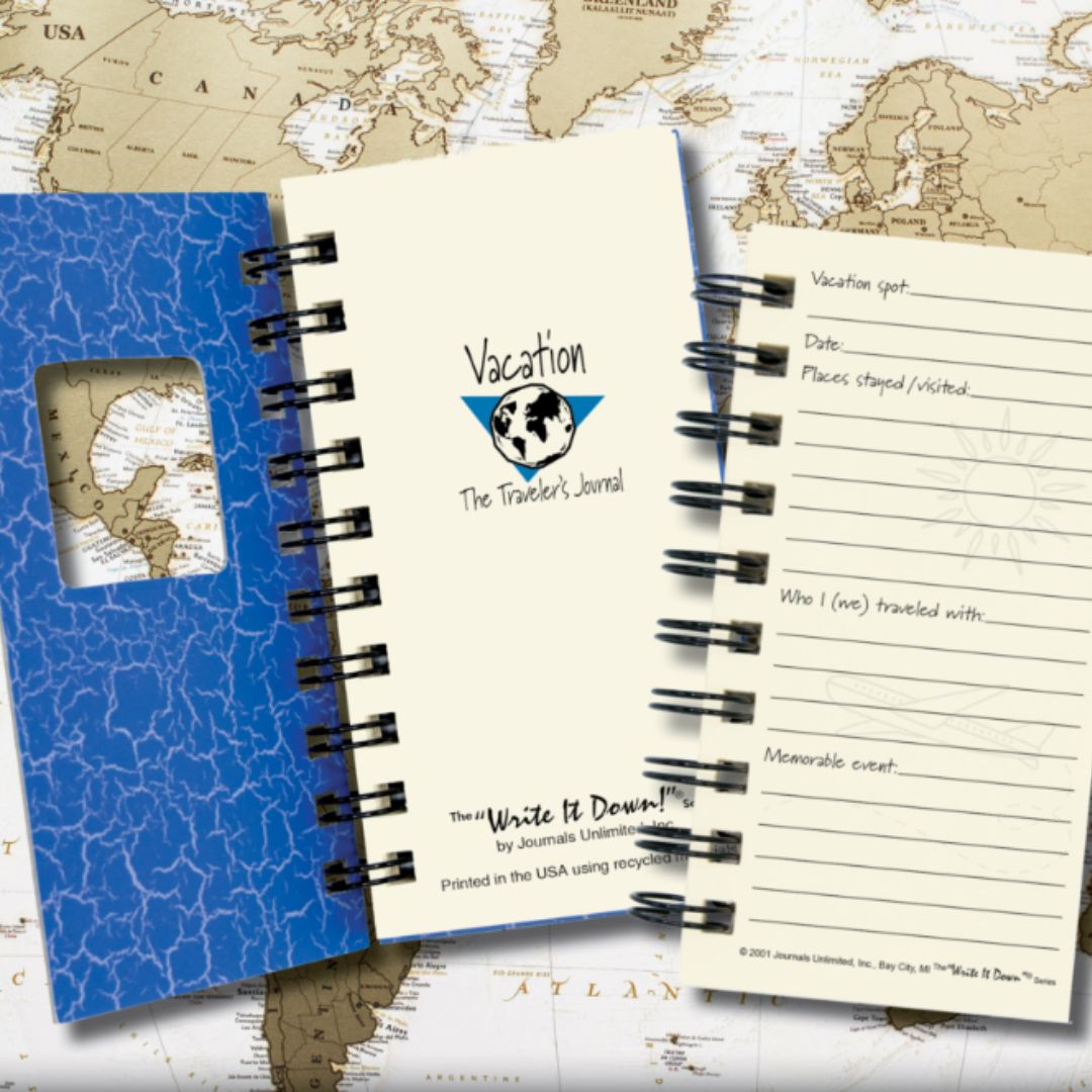 Vacation – The Traveler’s Mini Journal – Blue