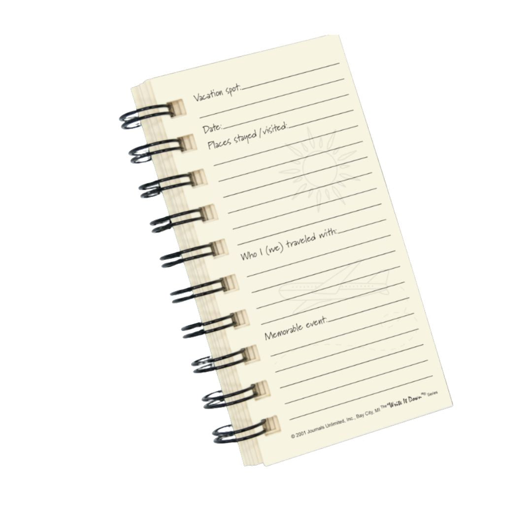 Vacation – The Traveler’s Mini Journal – Blue