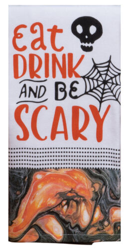Eat Drink And Be Scary Halloween Dual Purpose Towel