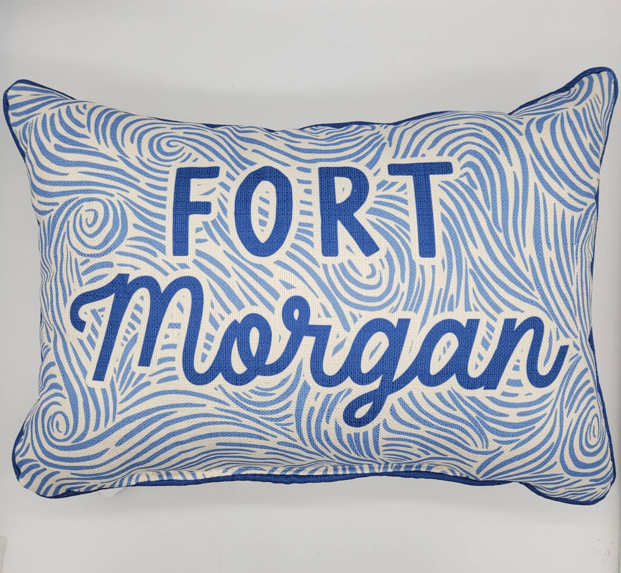 Fort Morgan Waves Pillow