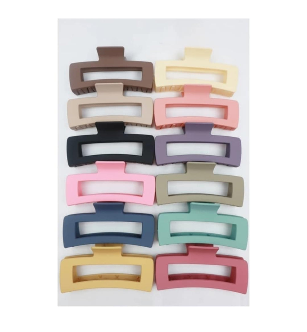 Jumbo Matte Cut Out Hair Claw Clip